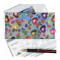 Checkbook Cover Multicolor Hearts Flower Roses Blue Sky Lenticular #CBC-RD133#