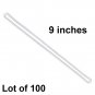 Clear Plastic 9" Loop Strap Luggage Travel  Bag Tags Lot of 100 #LTL09-C-100#