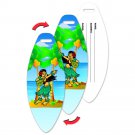 Lenticular Luggage Travel Tag Surf Board Shape - Hula Girl #LTSB-371#