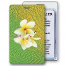 3D Lenticular Luggage Bag Travel Tag Hawaiian Plumeria Flower #LT01-213#