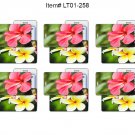 Hibiscus Plumeria Flowers Lenticular Luggage Bag Travel Tag, Set of 6 #LT01-258#