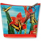 Monarch Butterflies 3D Lenticular Universal Purse Bag  Red Flowers #I-001-PAVIA#