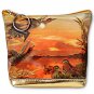 3D Lenticular Universal Purse Bag Duck Flying Lake Sunset #SSP-134-PAVIA#