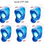 Ocean Wave Lenticular Luggage Bag Travel Tag Flip Flop Shape Set of 6 #LTFF-369#