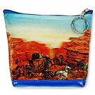 3D Lenticular Universal Purse Bag Wild West Bonanza Horse Cowboys #PK-085-PAVIA#
