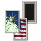 Lenticular Refrigerator Fridge Magnet Statue Liberty American Flag #MAF-224#