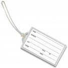 Acrylic Luggage Tag Key Chain Snap-in Clear #LT70-Clear#