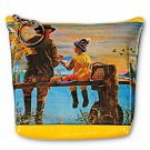 3D Lenticular Universal Purse Bag Grandpa Fishing Grandson #SSP-483-PAVIA#
