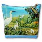 3D Lenticular Blue Universal Purse Bag Heron Bird Family Grazing #SSP-018-PAVIA#