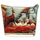 3D Lenticular Gold Universal Purse Bag Goats Hatching Bird Eggs #PK-083-PAVIA#