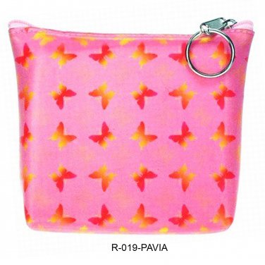 Universal Purse Bag Orange Red Butterfly Lenticular color-Change #R-019P-PAVIA#