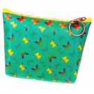 Purse Bag Color Changing Blue Yellow Butterflies Green Lenticular #R-019G-PAVIA#