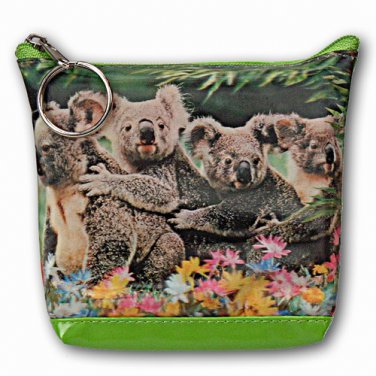 Universal Purse Bag Cute Koala Bear Animal Family 3D Lenticular #SSP-494-PAVIA#