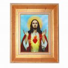 Christian Sacred Heart Jesus Gold Leaf Frame 10x13 in  #TSL-31-PI-FR-TORINO#