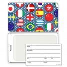 Luggage Bag Travel Tag with 3D Country Flags Effect Lenticular #LT01-191#