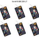 SET OF 6 - Lenticular Betty Boop Luggage Tags - Motorcycle Flip #6-BB-206-LT#