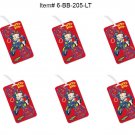 SET OF 6- Lenticular Betty Boop Luggage Tags - Red Motorcycle Flip #6-BB-205-LT#