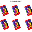 SETOF 6- Lenticular Betty Boop Luggage Tags Leg Flash Abstract 3D #6-BB-208-LT#