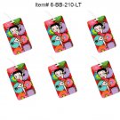 SET OF 6- Lenticular Betty Boop Luggage Tags Multicolored Spheres #6-BB-210-LT#