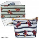 SETOF2- 3D Lenticular Teddy Bear Teddybear Checkbook Cover Purse #SET109-5#