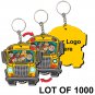 Personalized School Bus Back to School Key Chain 3D Lenticular #KCEVA-270-1000#