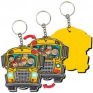 3D Lenticular School Bus Back to School Keychain Key Chain #KCEVA-270#
