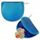 Coin Purse Color-Changing Turquoise Blue Futuristic Lenticular #RONDO-R303#