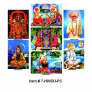 Hindu Postcard 3D Lenticular Collection 7 Vintage Collectible Cards #7-HINDU-PC#