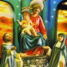 Christian Madonna Pompeii Rosary 10.5x13.5in 3D Lenticular   Poster #RCC-603-PI#