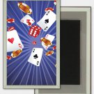 Poker Playing Card Chips 3D Lenticular Refrigerator Fridge Magnet  #MAF-953#