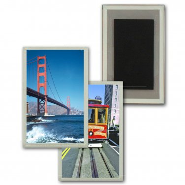 Lenticular Refrigerator Fridge Magnet Cable Car Golden Gate Bridge #MAF-229#