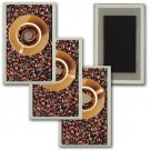 Animating Lenticular Refrigerator Firdge Magnet Coffee Bean Brewing #MAF-240#