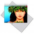 Winking Kissing Hawaii Hula Girl Photo Album Lenticular Flip 4x6 In. #PA4X6-802#