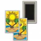 Smiling Summer Sun Hawaii Refrigerator Fridge Magnet Flip Lenticular #MAF-230#