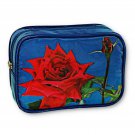 Blue Purse Make-Up Bag Red Rose Crisp Sky  3D Lenticular #SSP-438-ROMA#