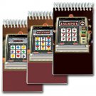 Las Vegas Slot Machine Spiral Notebook Lenticular Animate 2x4" #NBM-951_V#