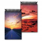 Spiral Notebook Bridge Under Construction Road Lenticular 2x4" #NBM-203#