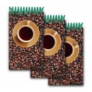Coffee Bean Brewing Spiral Notebook Animating Lenticular 2x4" 144 Page #NBM-240#