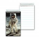 NASA Space Astronaut Moon Spiral Notebook 3D Lenticular 2x4" 144 Page #NBM-401#
