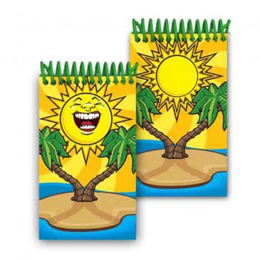 Smiling Sun Hawaii Spiral Notebook Flip Lenticular 2x4" 144 Page #NBM-230#