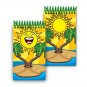 Smiling Sun Hawaii Spiral Notebook Flip Lenticular 2x4" 144 Page #NBM-230#