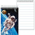 Spiral Notebook Astronaut Earth in Space 3D Lenticular 2"x4" 144 Page #NBM-402#