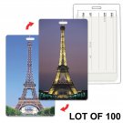 Eiffel Tower Paris Luggage Travel Tag Flip Lenticular Lot of 100 #LT01-602-S100#