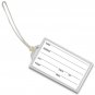 Luggage Tag  Snap-in Crystal Clear Acrylic  100 pcs #LT70-Clear-100#