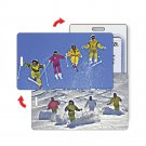 Winter Skiers Ski Snow Sport Luggage Bag Travel Tag  Lenticular Flip #LT01-209#
