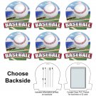 Baseball Luggage Sports Bag Tag Lenticular Set of 6 #LTSP-374-6#