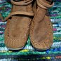 GAP kids leather suede wrap moccasin boots size 12