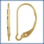 One Pair - SOLID 14K YG INTERCHANGEABLE Leverback Earring Wires MADE IN THE USA