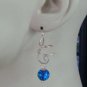 Stunning 10mm Lab Austalian Black Opal INTERCHANGEABLE Earring Charms YG or SS