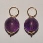 Amethyst INTERCHANGEABLE Earring Charms 14K SOLID YG